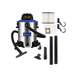 Aspiradora Seco-Mojado 12 Galones de Acero WD-12 L314 SS